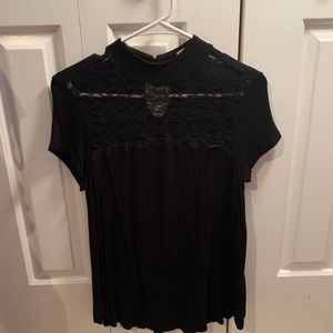 Candie’s Black Lace Blouse